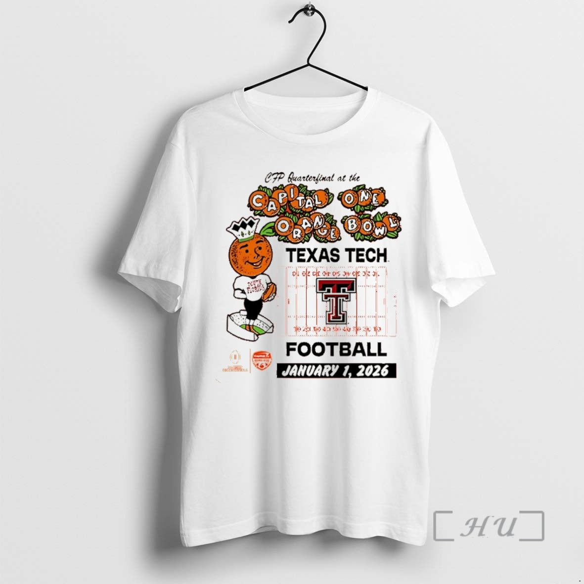 Officials Texas Tech Red Raiders 2025 Orange Bowl Mascot Christmas