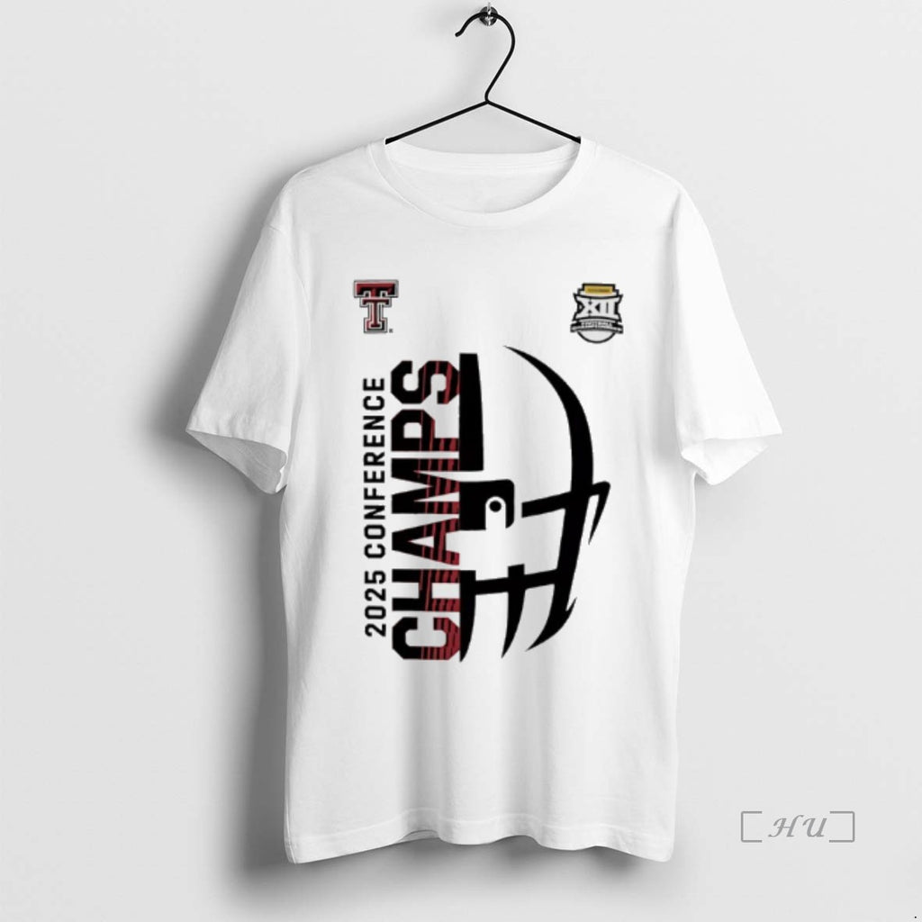 Officials Texas Tech Red Raiders Big 12 Conference Champions 2025 Helmet Premium T Shirts Sweater