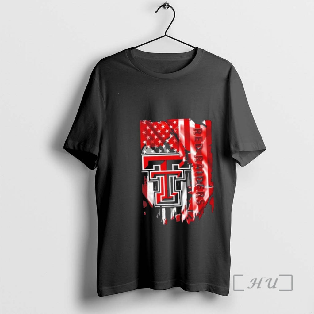 Officials Texas Tech Red Raiders Football X American Flag