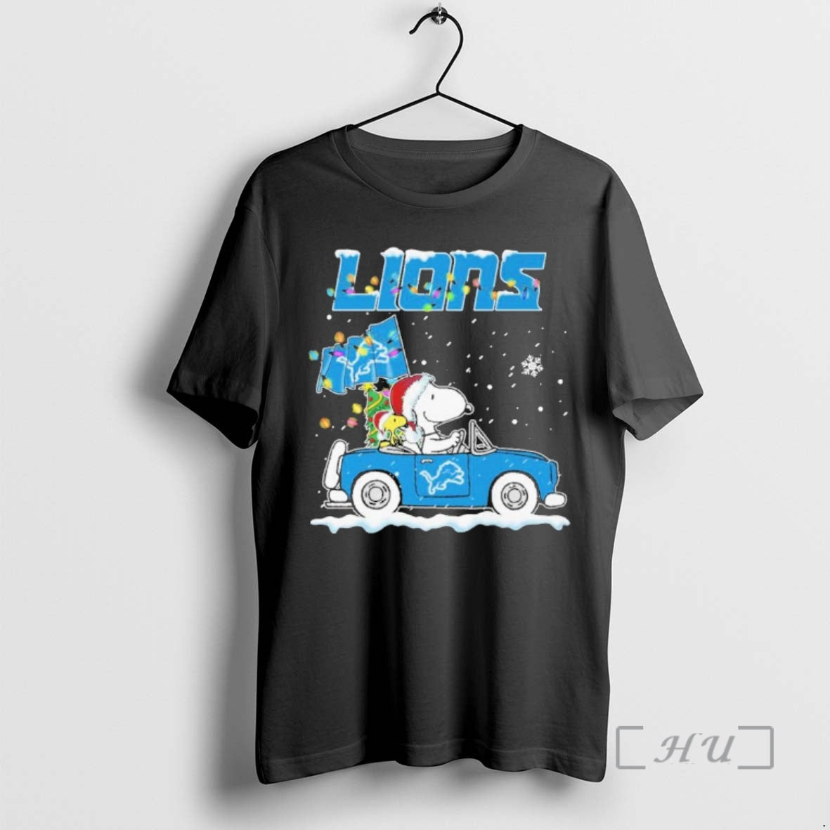 Officials The Peanuts X Detroit Lions Driving Car Christmas