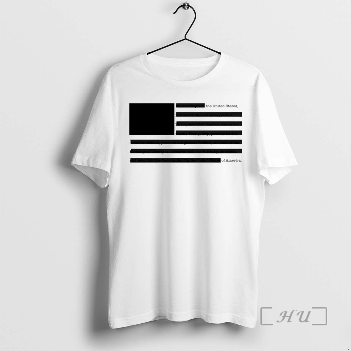 Officials The United States Of America Redacted Preamble Flag Circle