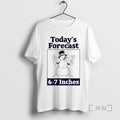 Officials Todays Forecast 6 7 Inches Snowman Graphic