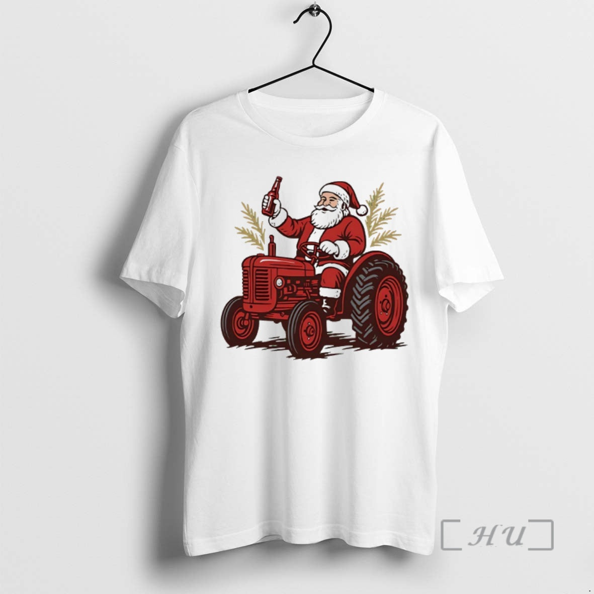Officials Tractor Santa Christmas