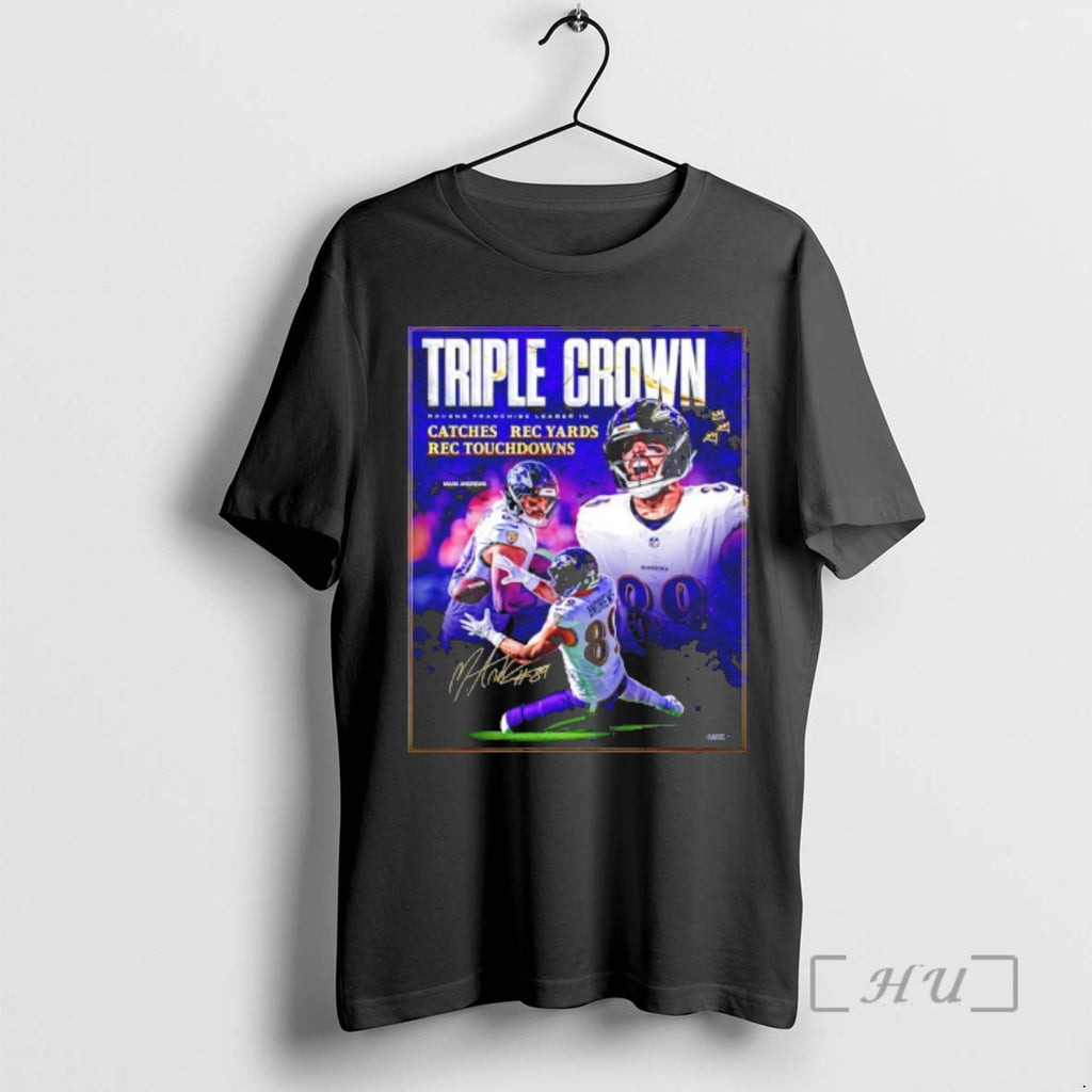 Officials Triple Crown For Mark Andrews Baltimore Ravens 2025 Pro Bowl Premium T Shirts Sweater