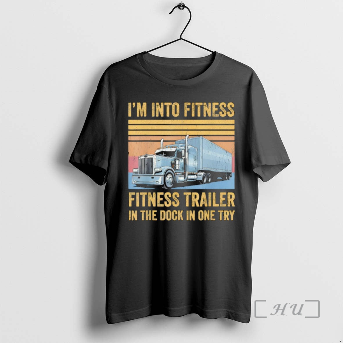 Officials Trucker Pun Fitness Whole Trailer In The Dock In One Try Premium T Shirts