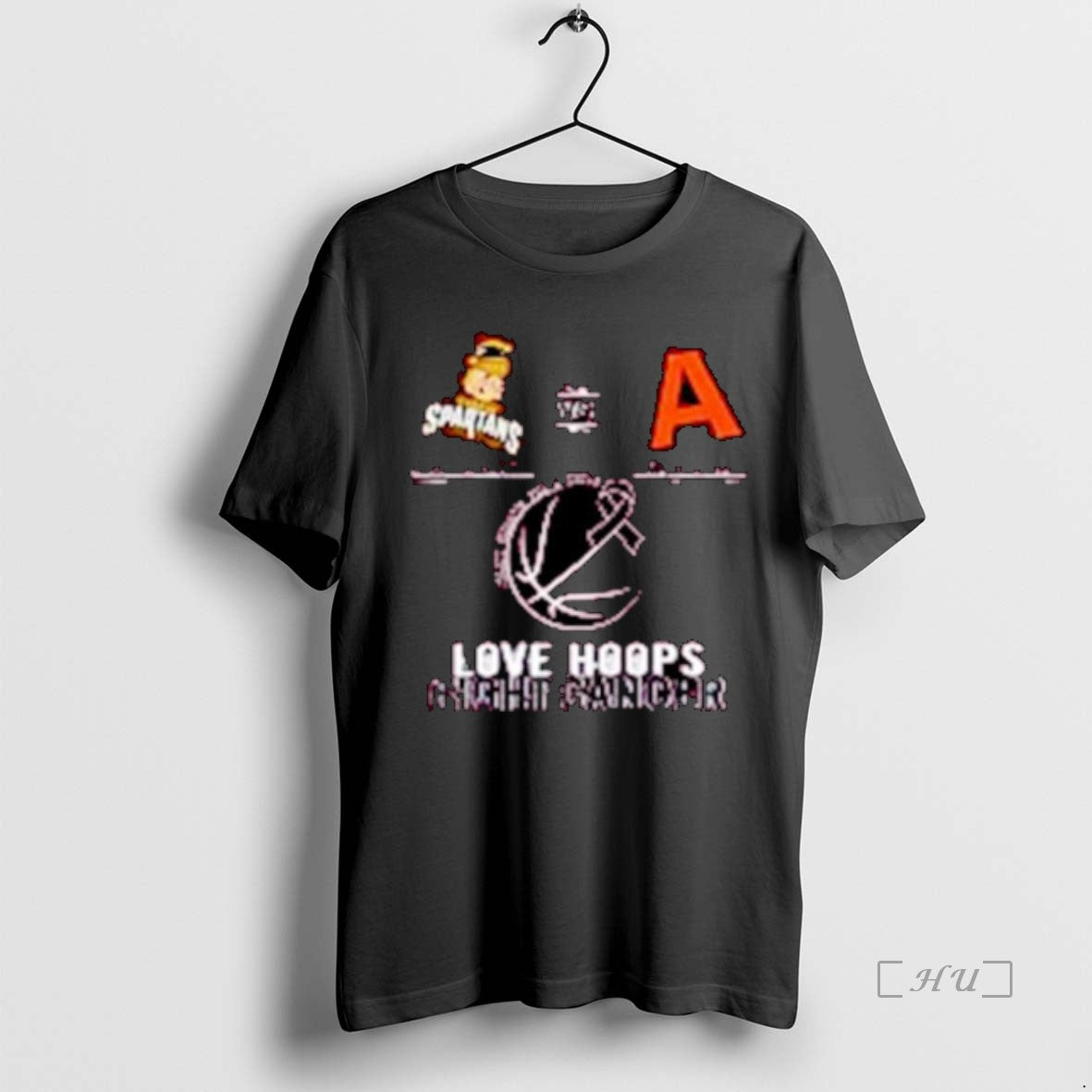 Officials Turpin Spartan Vs Anderson Raptor 2026 Love Hoops Fight Cancer Ornaments Premium T Shirts