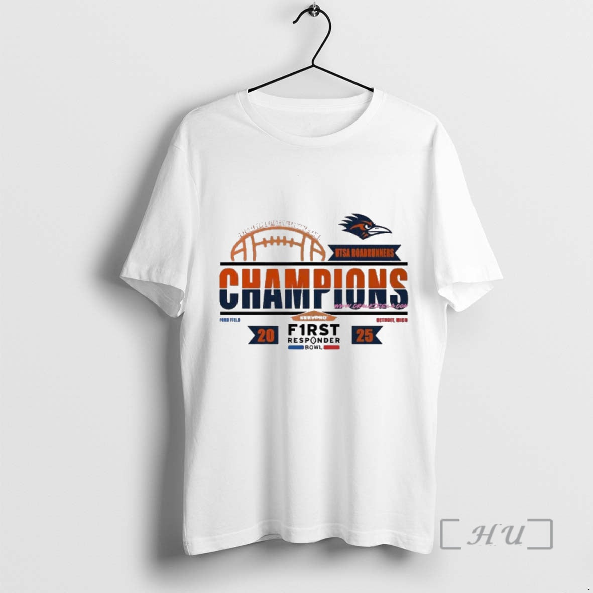 Officials Utsa Roadrunners 2025 Servpro First Responder Bowl Champions Ford Field Detroit Mi Locker Room