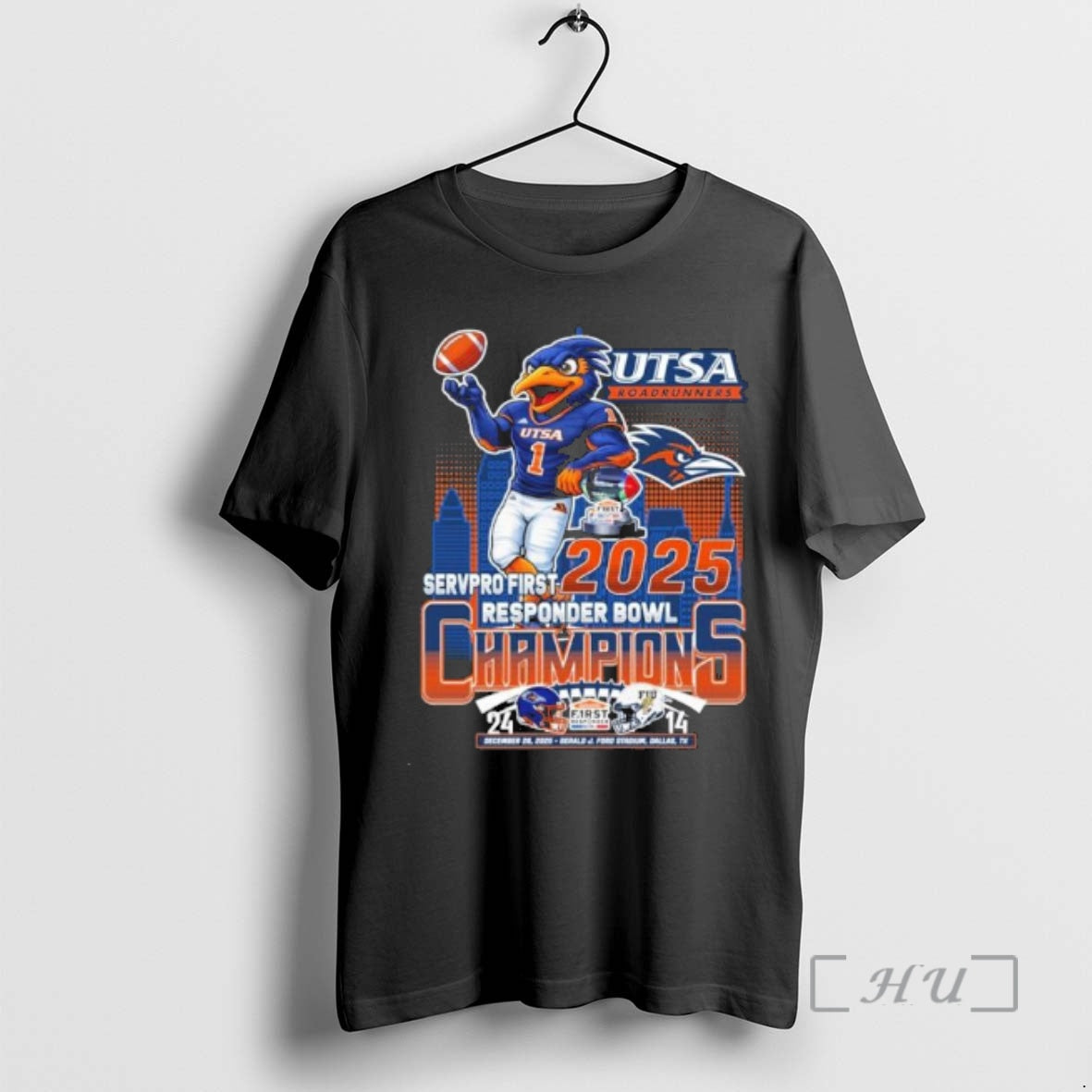 Officials Utsa Roadrunners Mascot 2025 Responder Bowl Champions