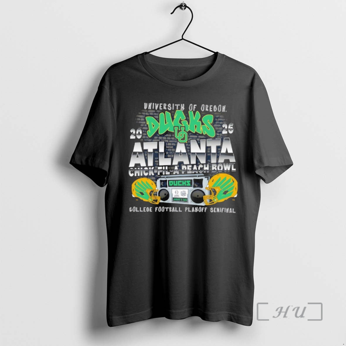 Officials University Of Oregon 2026 Chick Fil A Peach Bowl Helmet Vintage Premium T Shirts