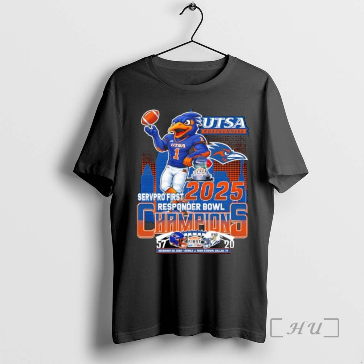 Officials Utsa Roadrunners Mascot Servpro First Responder Bowl Champions 2025