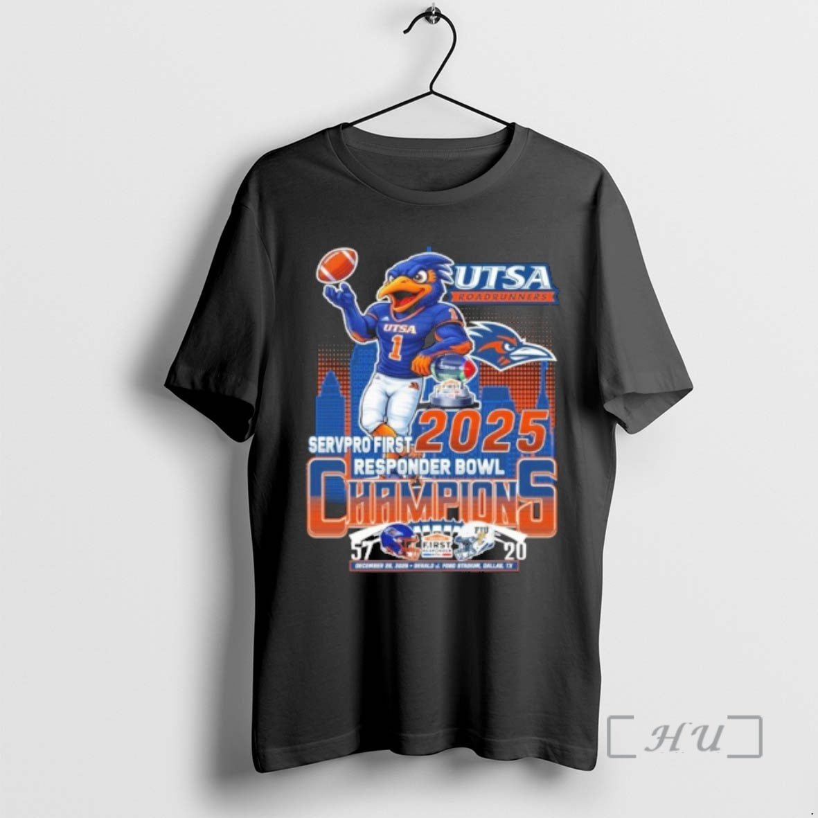Officials Utsa Roadrunners Servpro First Responder Bowl Champions Mascot 2025