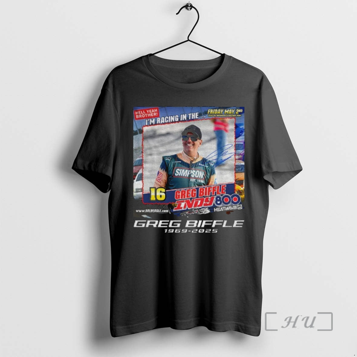 Officials Vintage Im Racing In The Greg Biffle 1969 2025 Indy 800 Premium T Shirts