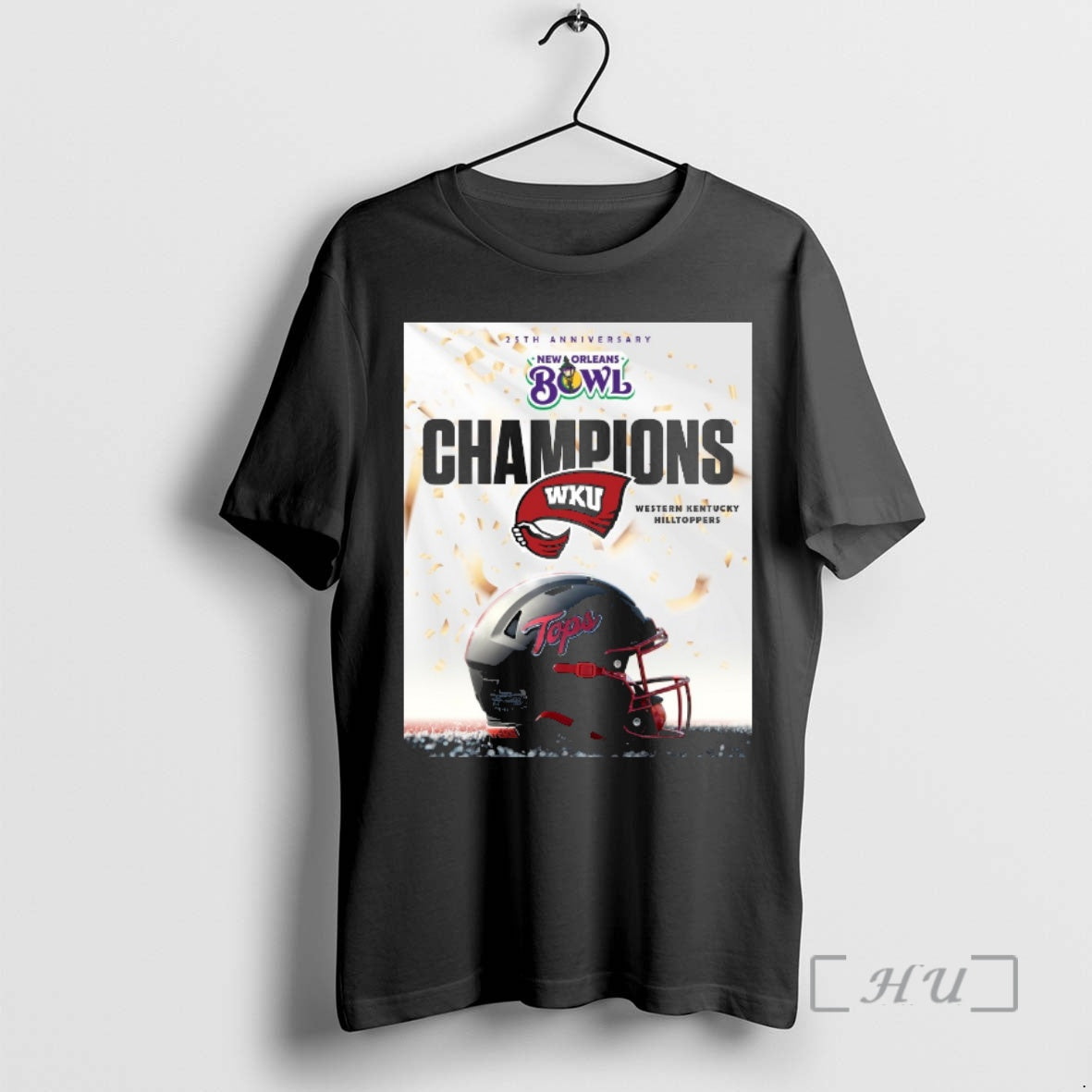 Officials Wku Western Kentucky Hilltoppers 25th Anniversary New Orleans Bowl Champions Premium T Shirts Sweater
