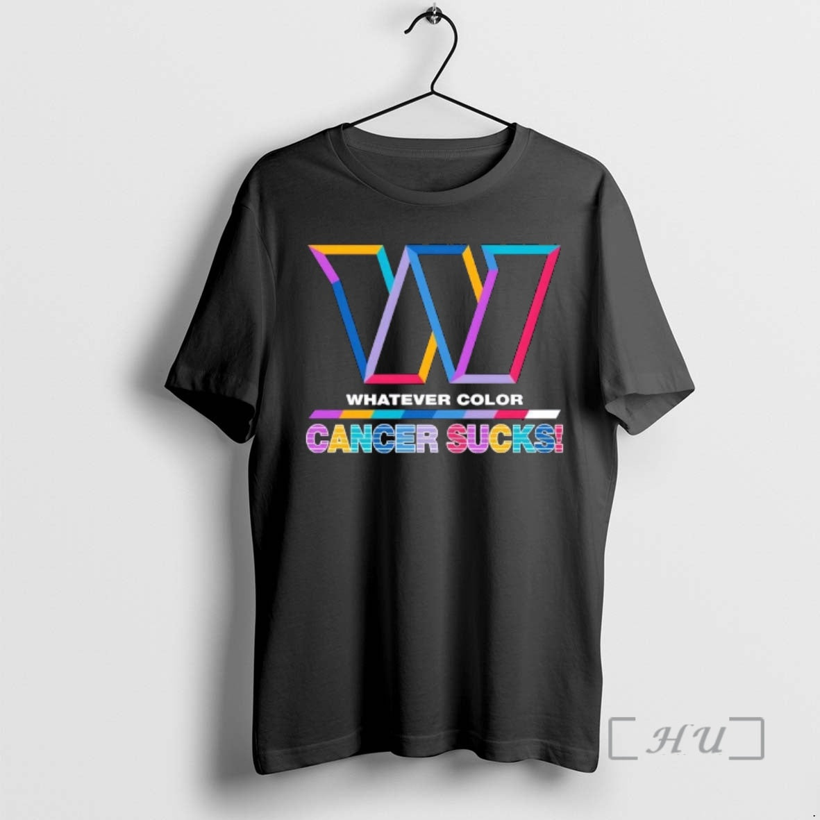 Officials Washington Commanders Football Whatever Color Cancer Sucks Logo Colors