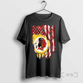 Officials Washington Redskins Football X American Flag