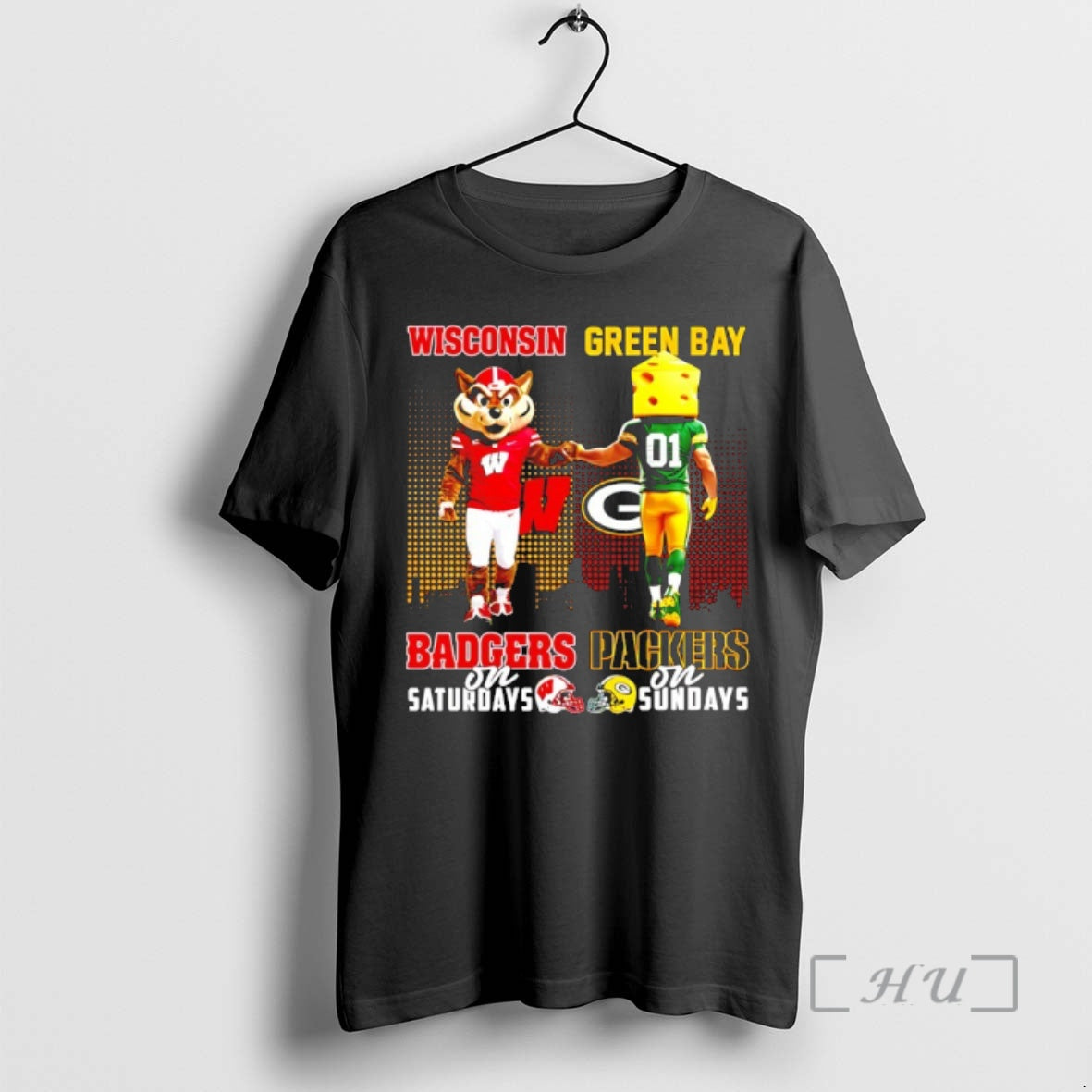 Officials Wisconsin Badgers On Saturdays Vs Green Bay Packers On Sundays Mascot Skyline Premium