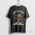 Officials Wizard Outta Spells But Not Outta Shells Wizard Fantasy Meme Cartoon Premium T Shirts