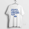 Original Byu Cougars Basketball January February Cougars April Circle