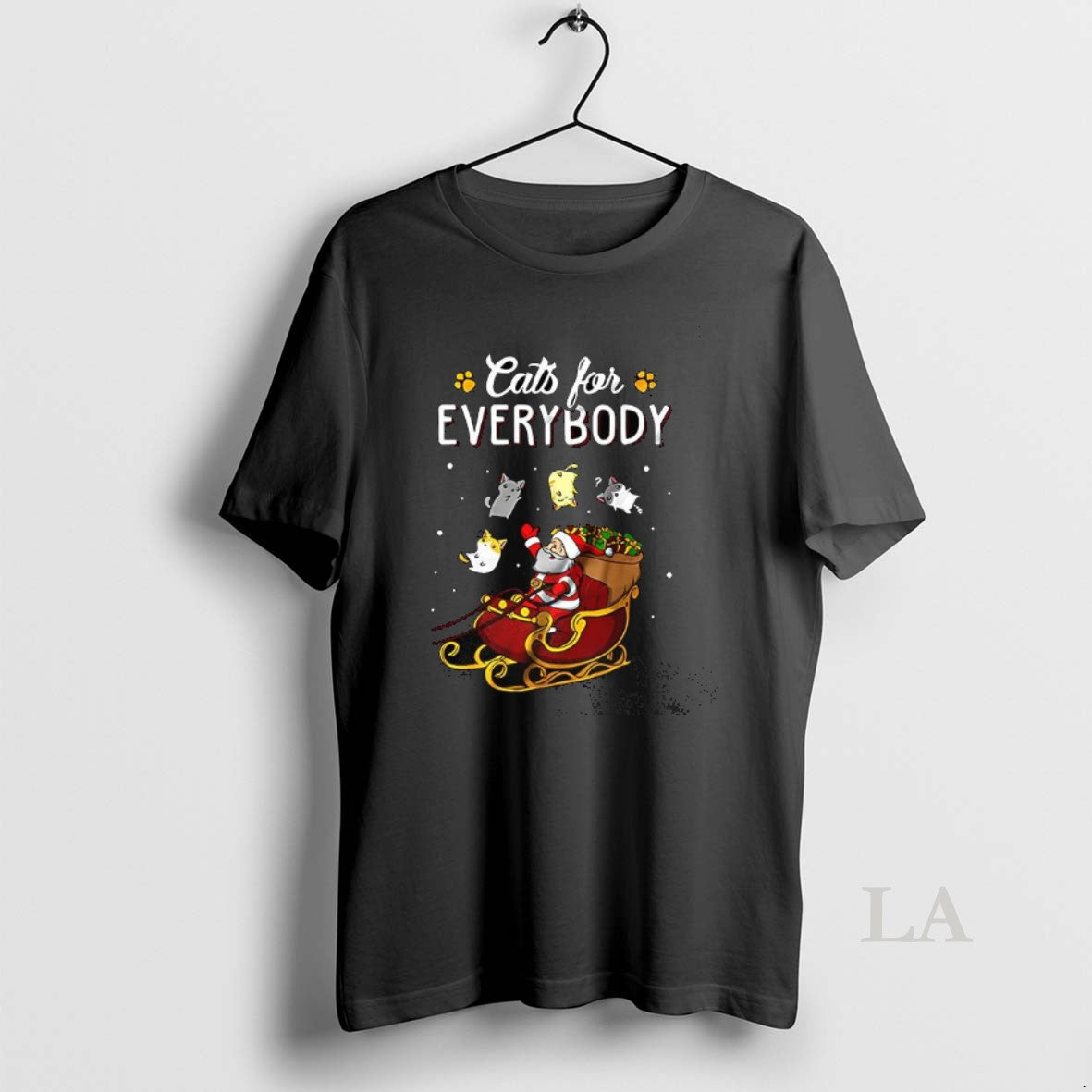 Original Cats For Everybody Santa Claus Delivers Presents Christmas