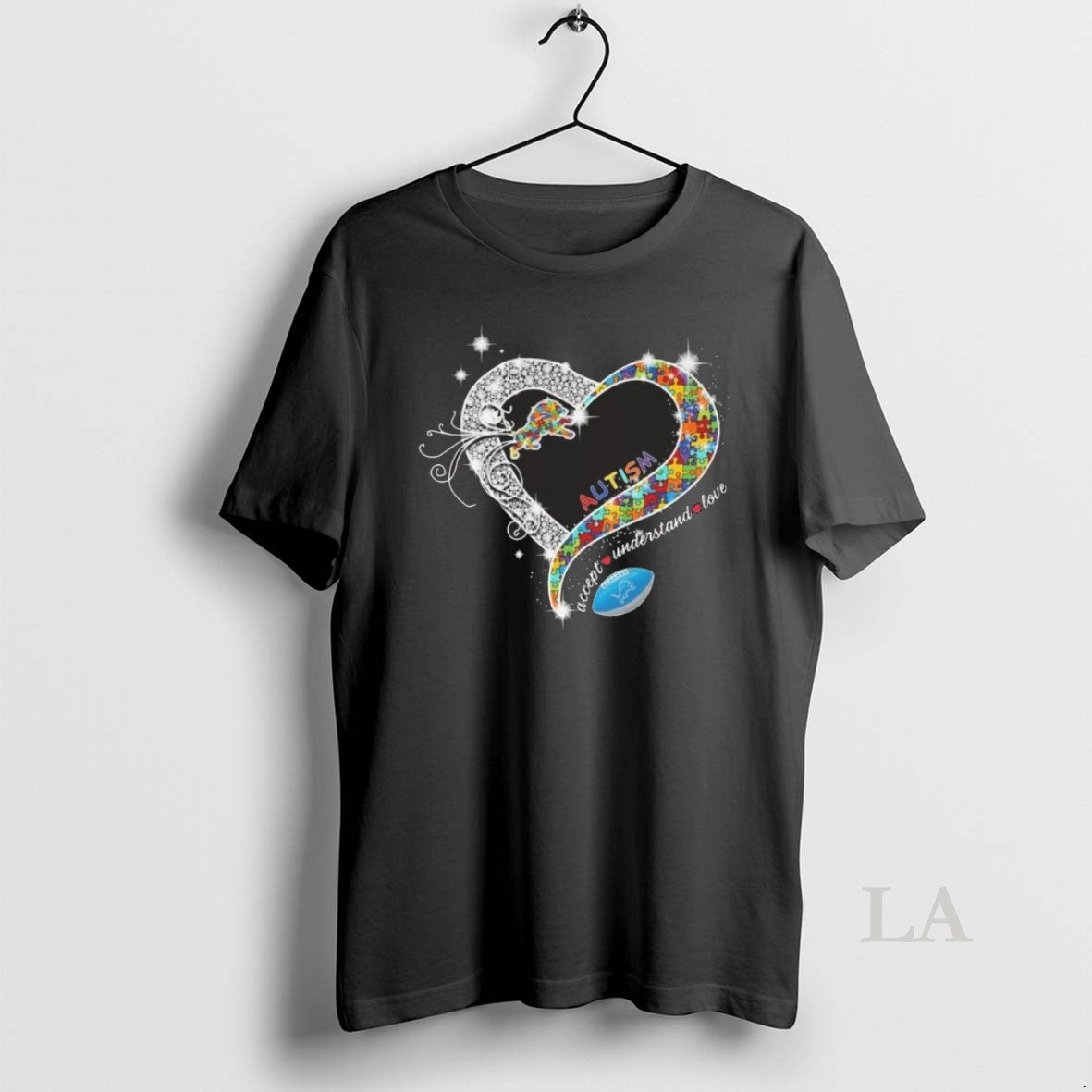 Original Detroit Lions Accept Understand Love Autism Diamond Heart 2026