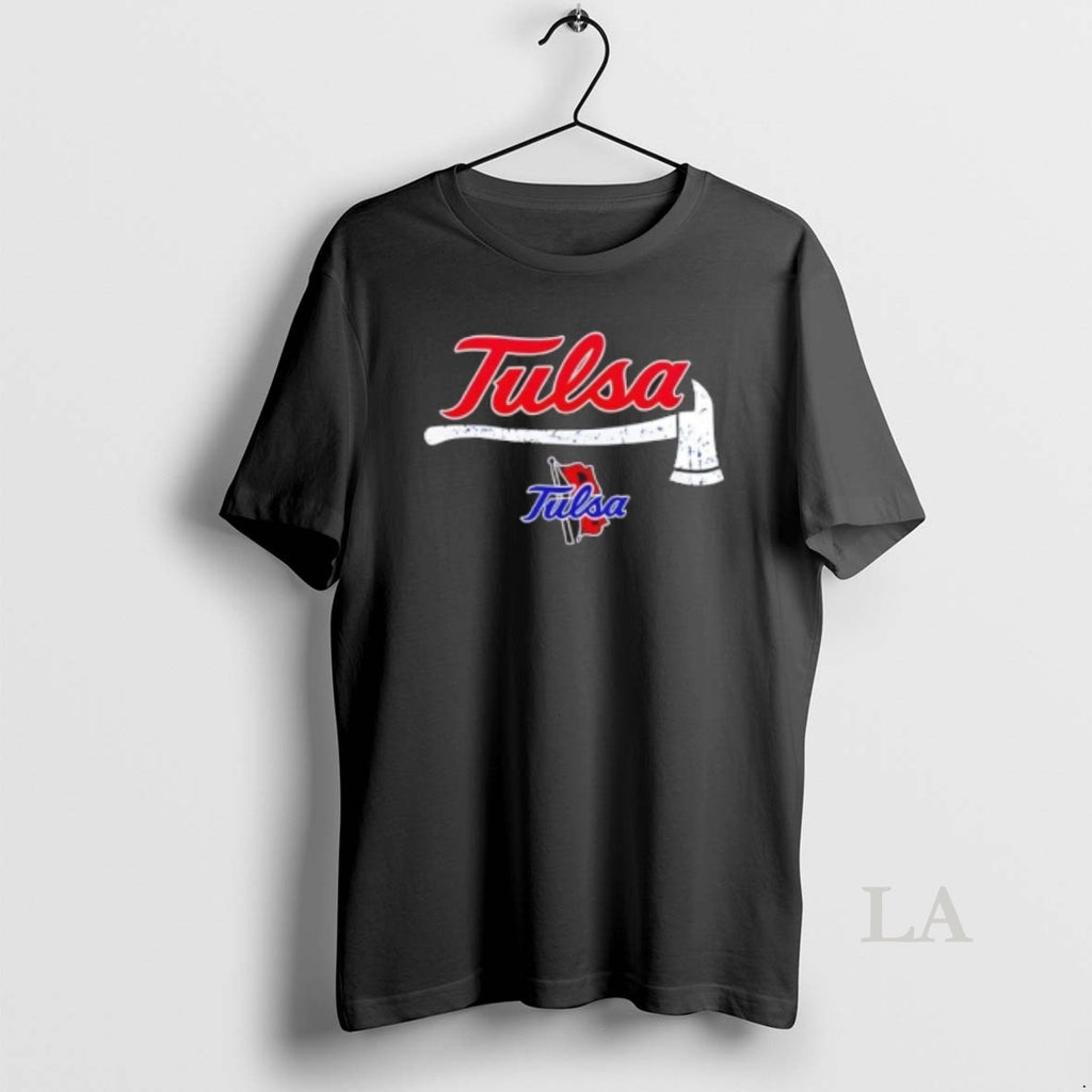 Original Firefighter Fire Dept Always Ready Tulsa 2 Sided
