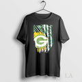 Original Green Bay Packers Football X American Flag