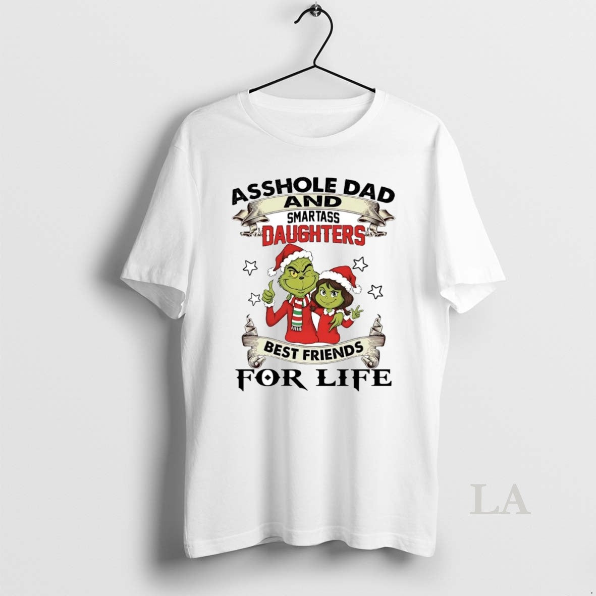 Original Grinch Asshole And Smartass Daughter Best Friends Christmas