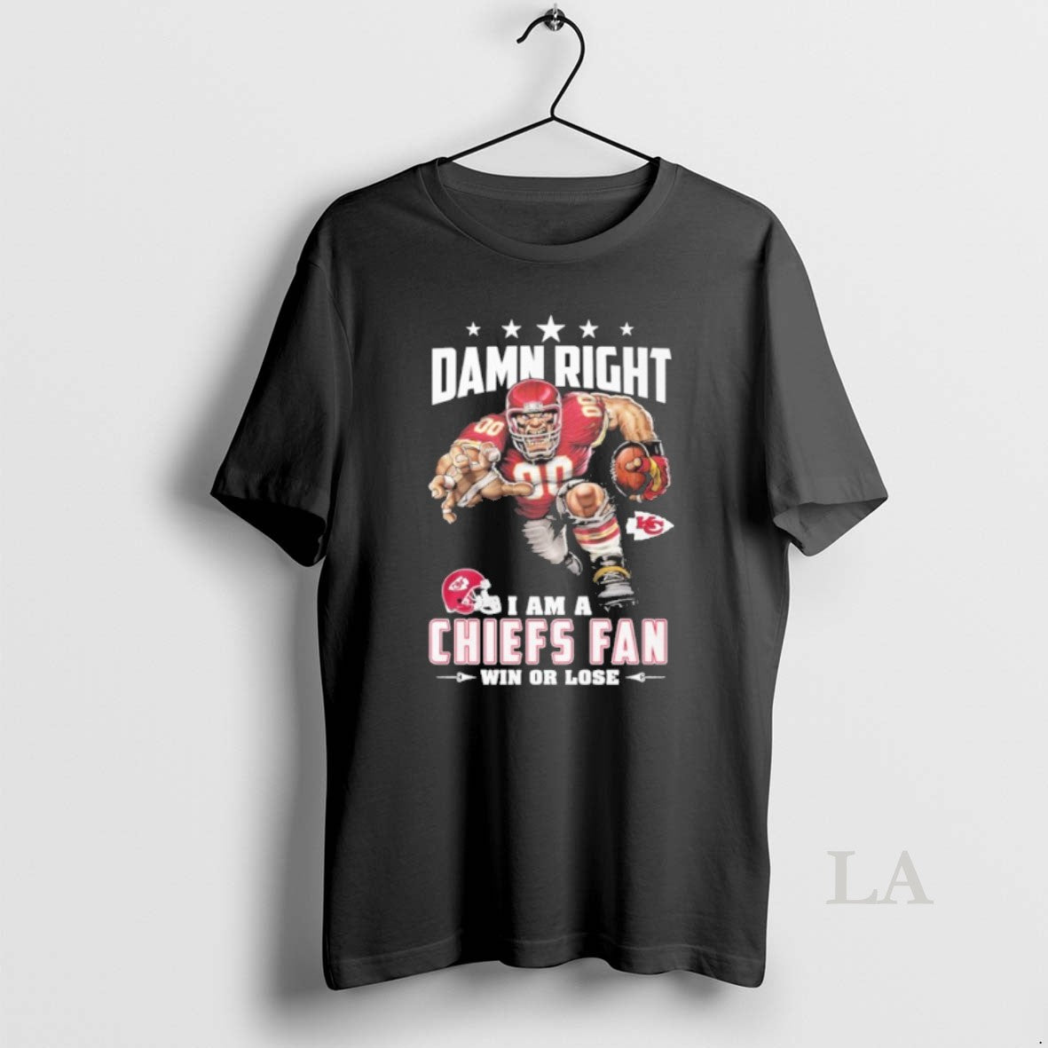 Original Mascot Damn Right I Am A Chiefs Fan Win Or Lose