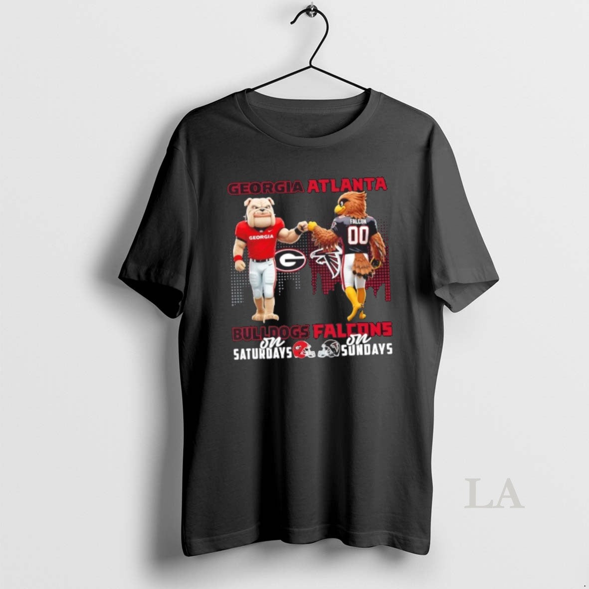 Original Mascots Georgia Bulldogs On Saturdays X Atlanta Falcons On Sundays Skyline