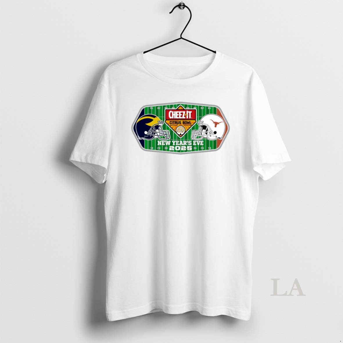 Original Michigan Wolverines Vs Texas Longhorns New Years Eve 2025 Citrus Bowl 2 Team Logo