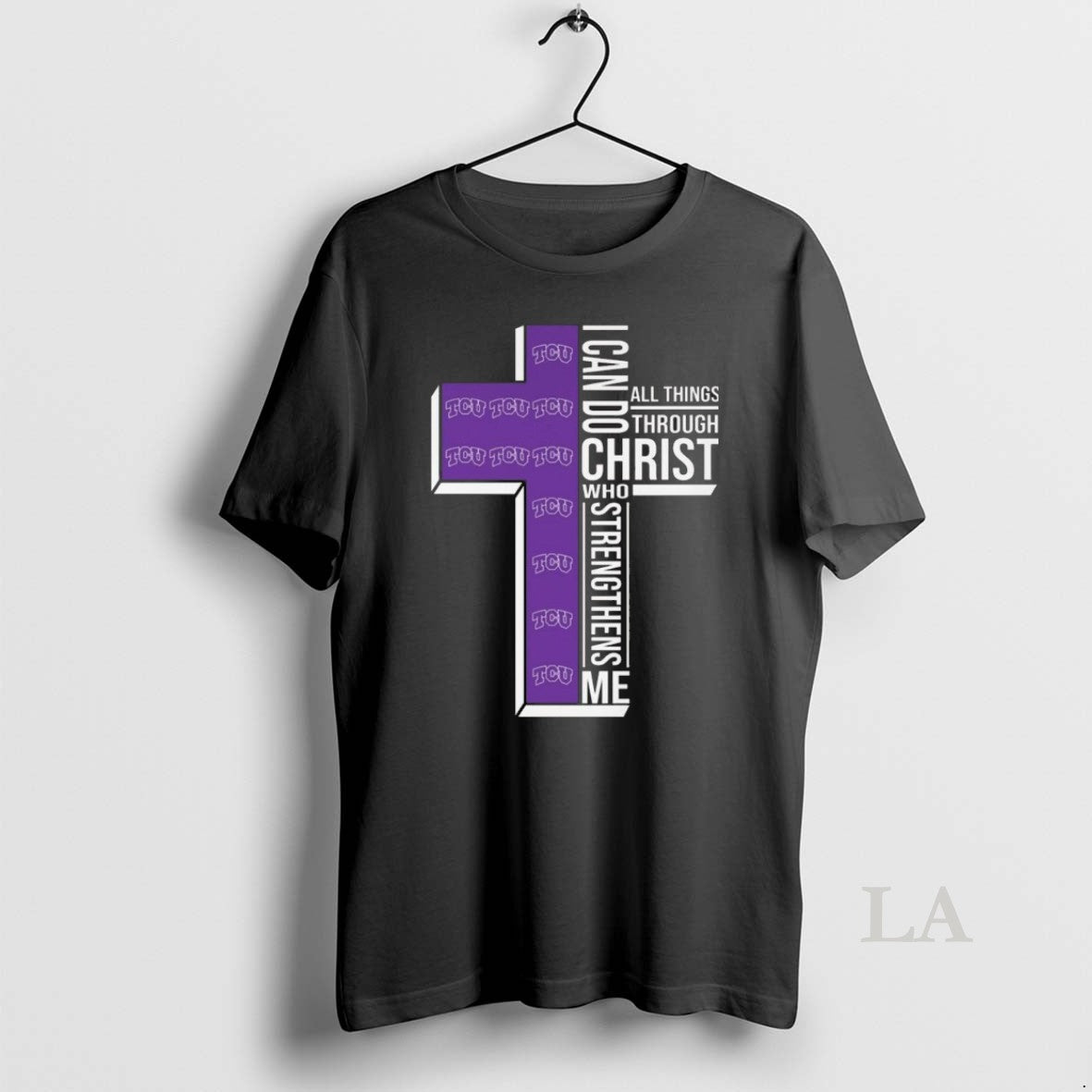 Original Tcu Horned Frogs I Can Do All Things Through Christ Who Strengthens Me Cross