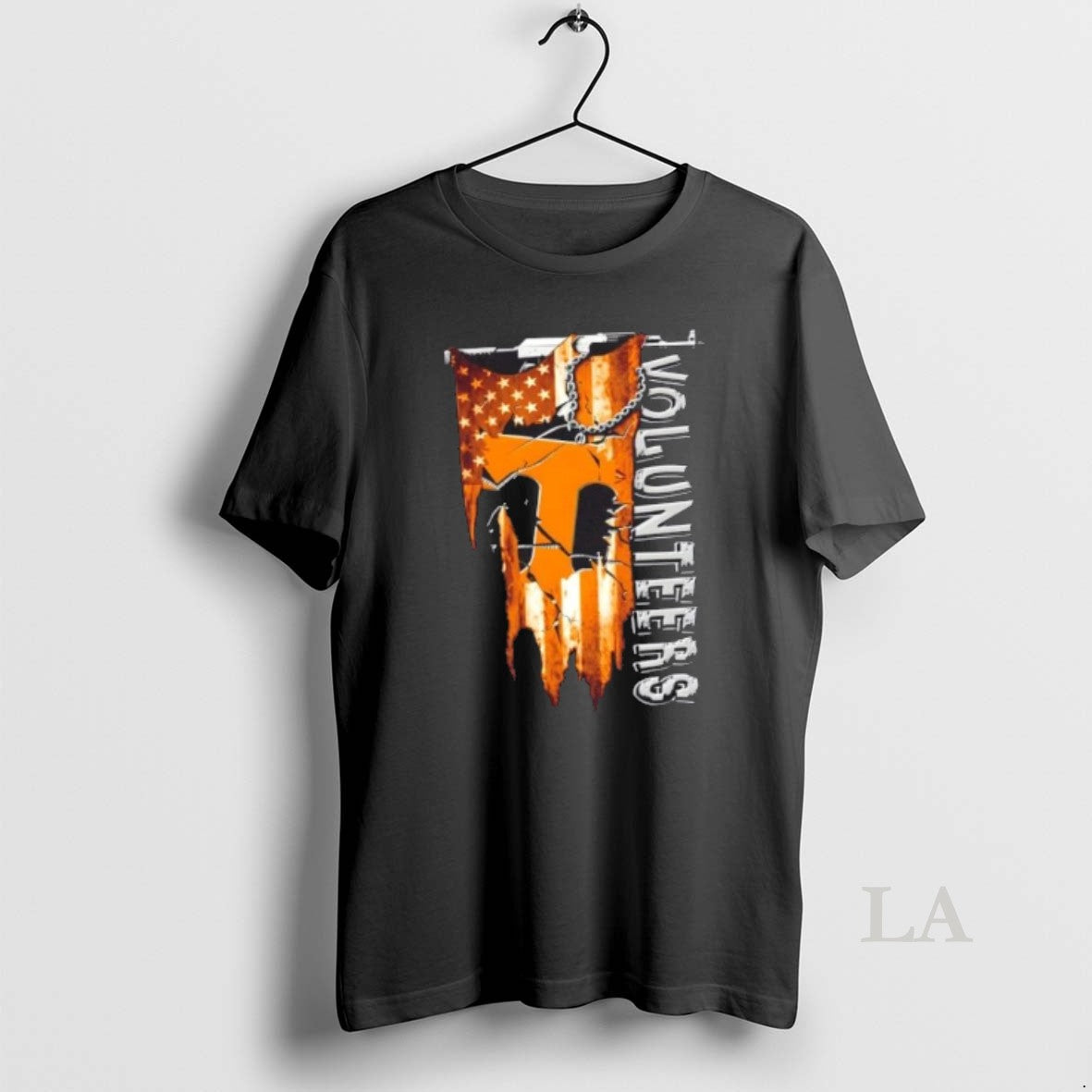 Original Tennessee Volunteers Football Battle Shattered Usa Flag Rip Design