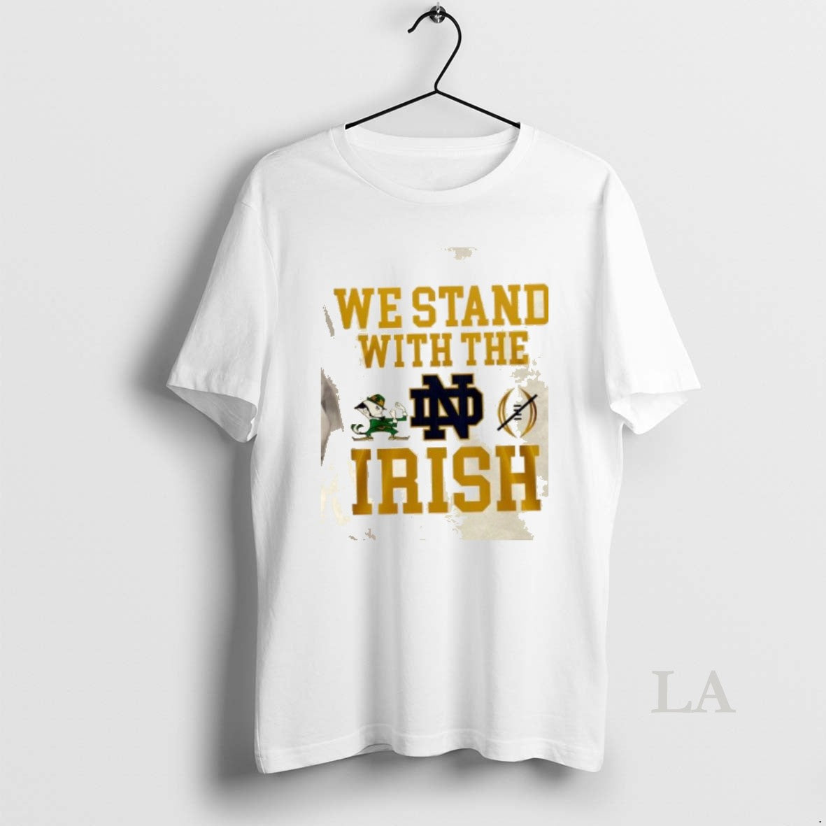 Original We Stand With The Notre Dame Fighting Irish Robbed College Football Playoff 2 Sided