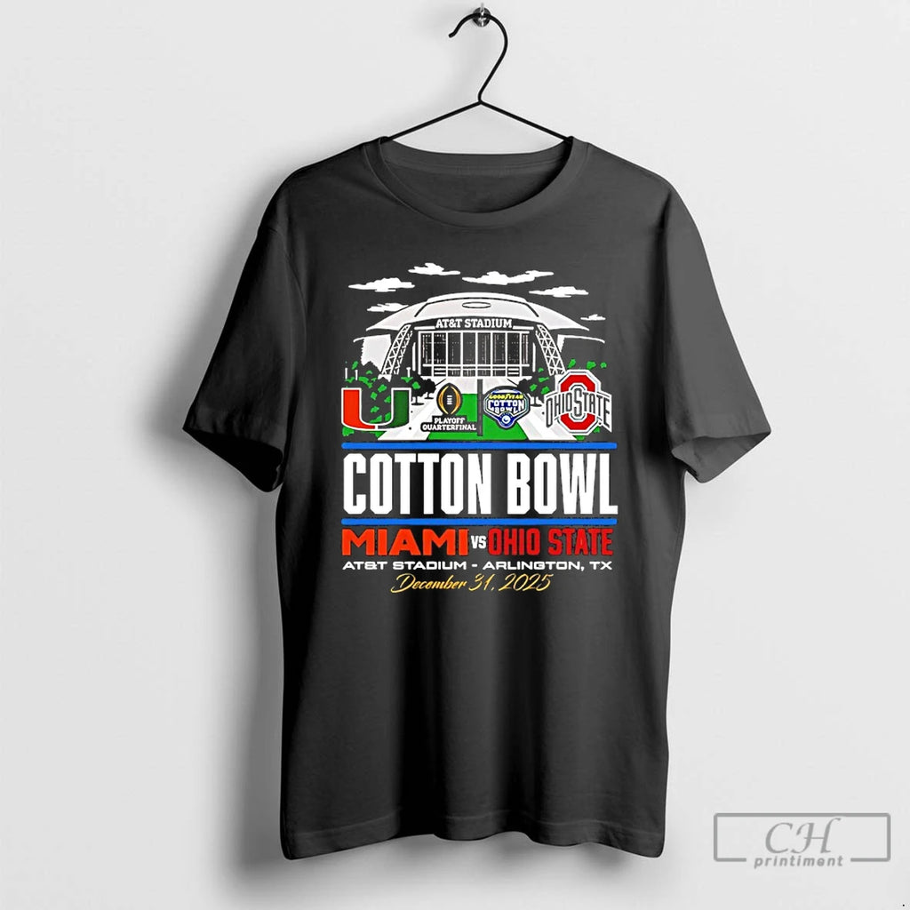 Premium 2025 Cotton Bowl Ohio State Vs Miami Att Stadium