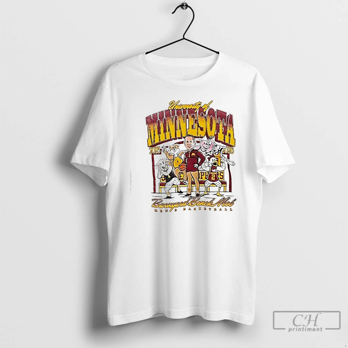 Premium Barnyard Bench Mob University Of Minnesota Golden Gophers Mens Basketball