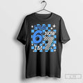 Premium Blue Checkered Birthday Boy I Was 6 Now Im 7