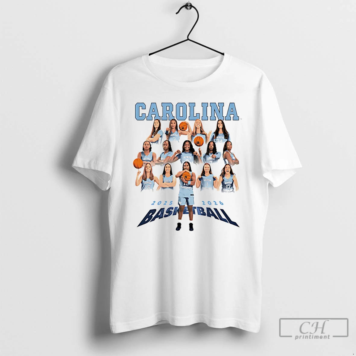 Premium Carolina Womens Basketball 2025 2026 Team Collage