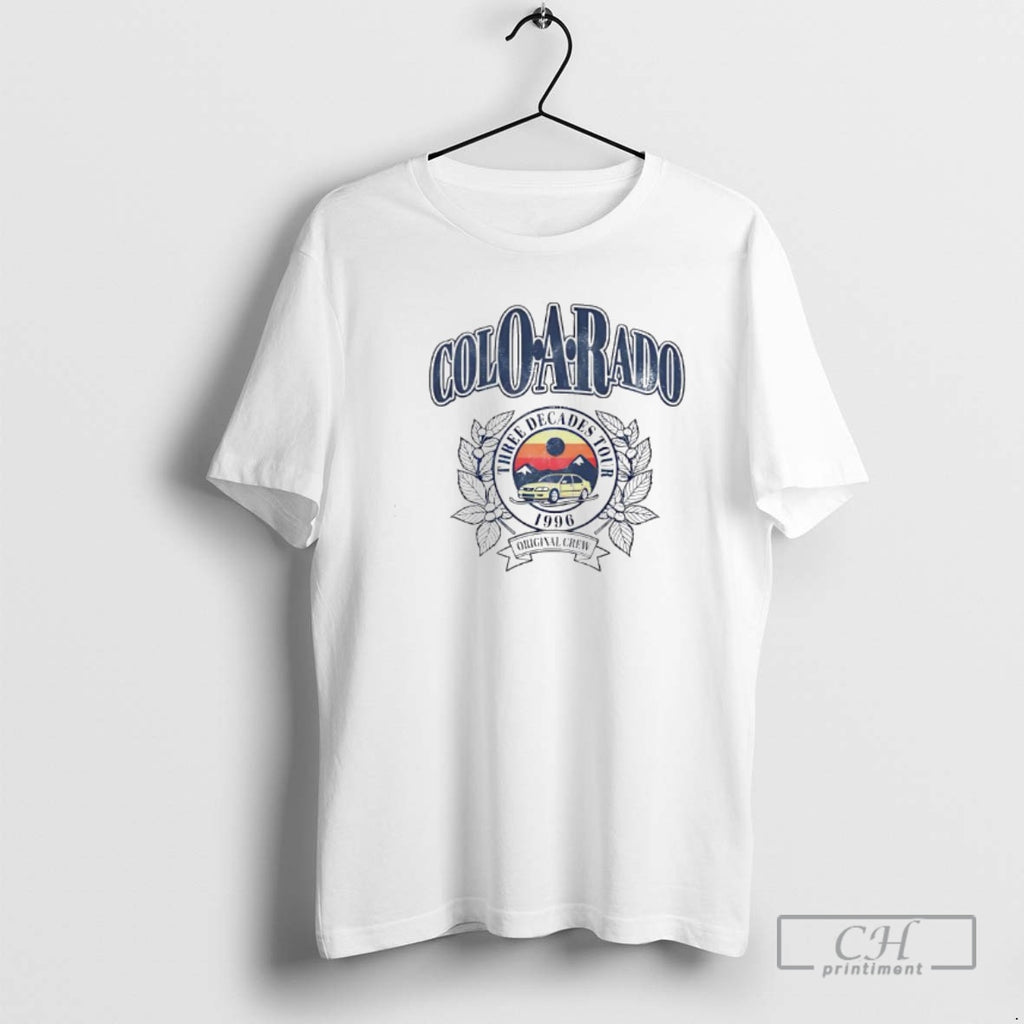 Premium Coloarado Three Decades Tour 1996 Crew Vintage Car Shirt Sweater