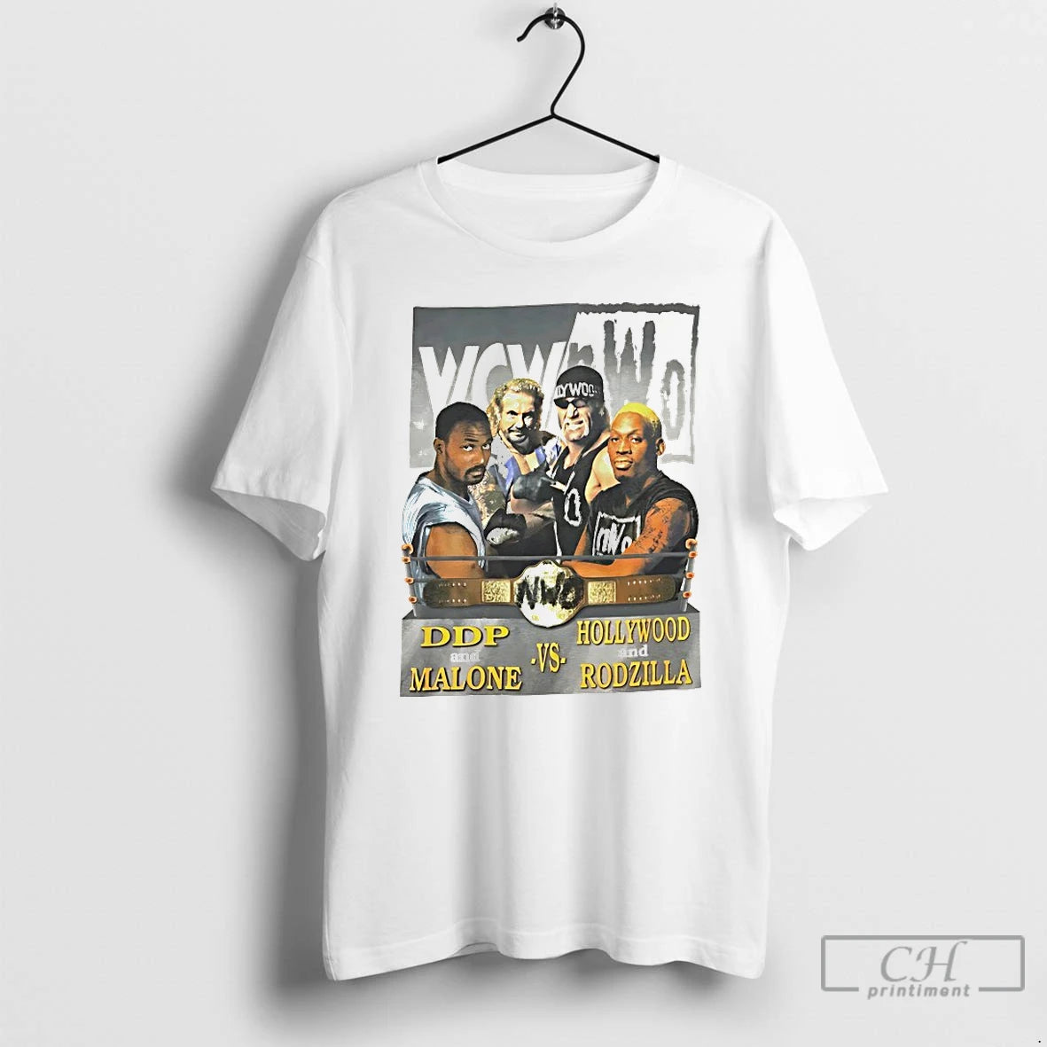 Premium Ddp Karl Malone Hollywood Hogan And Dennis Rodman Wcw Nwo