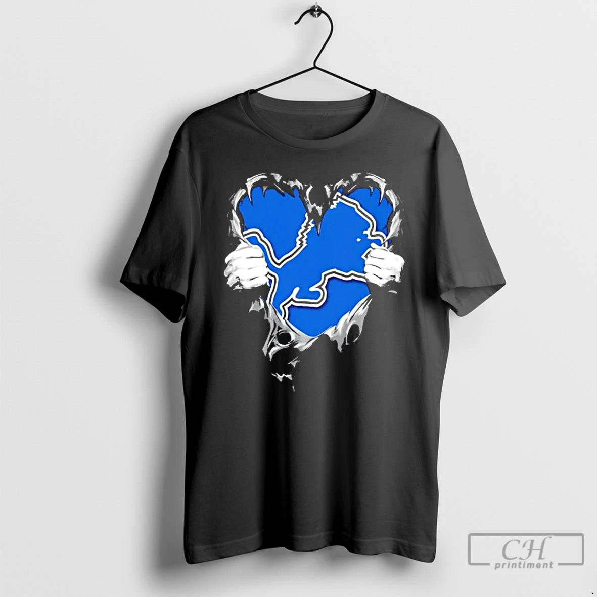 Premium Detroit Lions Rip The Chest Forever In My Heart
