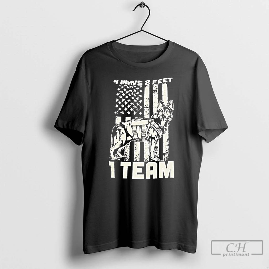 Premium Dog 4 Paws 2 Feet 1 Team Usa Flag
