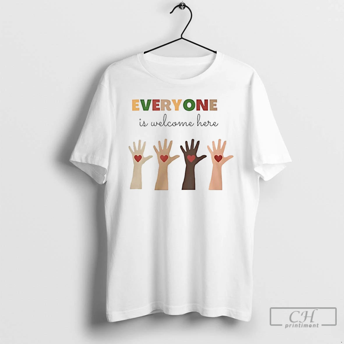Premium Everyone Is Welcome Here Hands