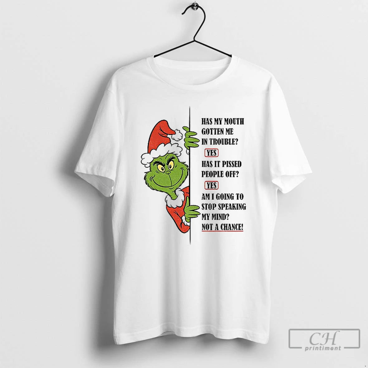 Premium Grinch Santa Has My Mouth Gotten Me In Trouble Yes Has It Pissed People