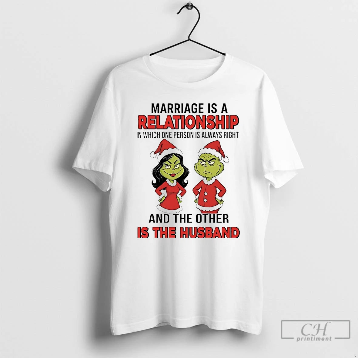 Premium Grinch Marriage Is A Relationship And Other Is The Husband Christmas T Shirts Sweater