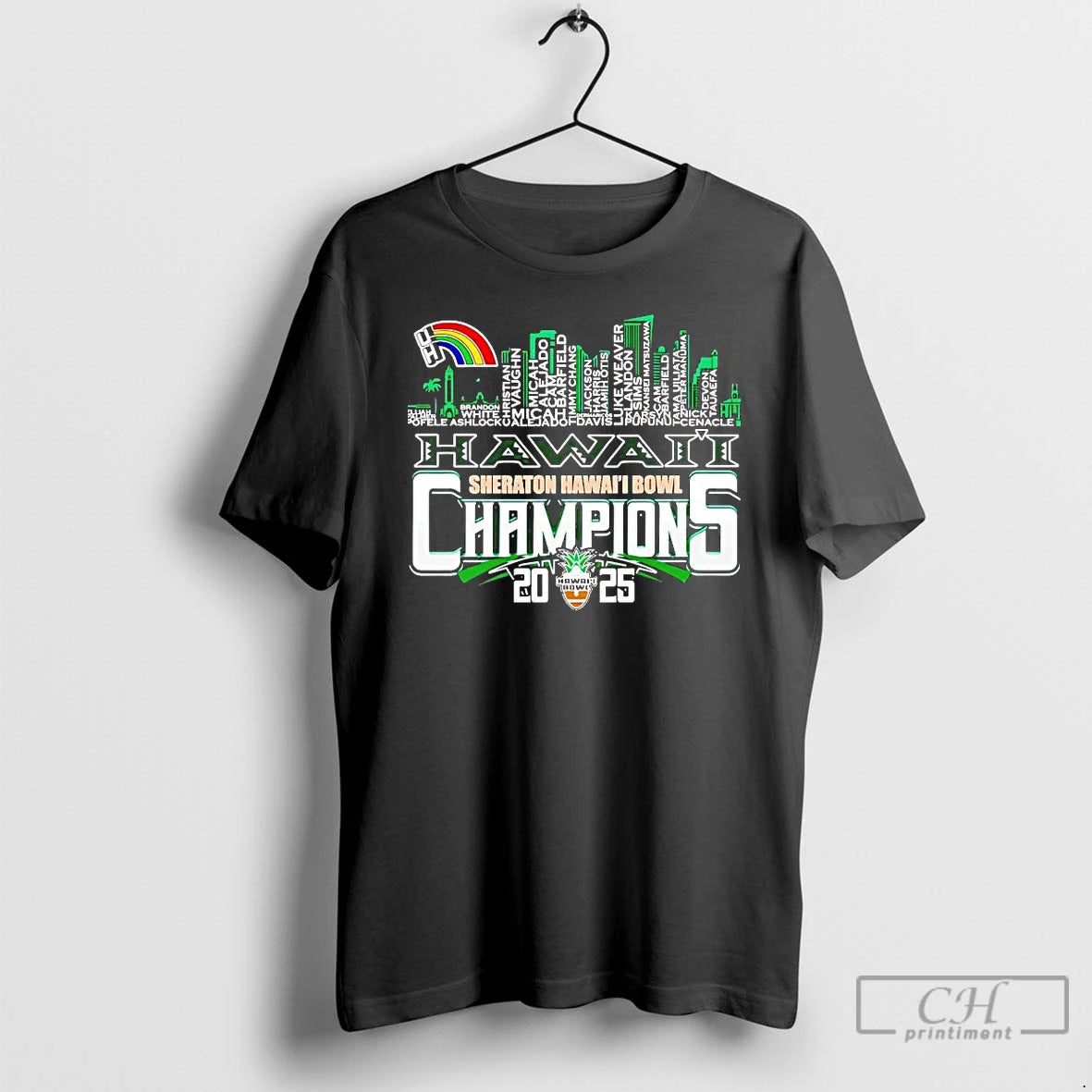 Premium Hawaii 2025 Sheraton Hawaii Bowl Champions Players Names
