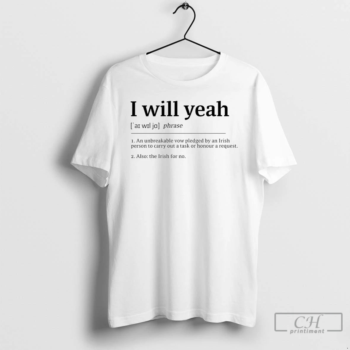 Premium I Will Yeah Phrase