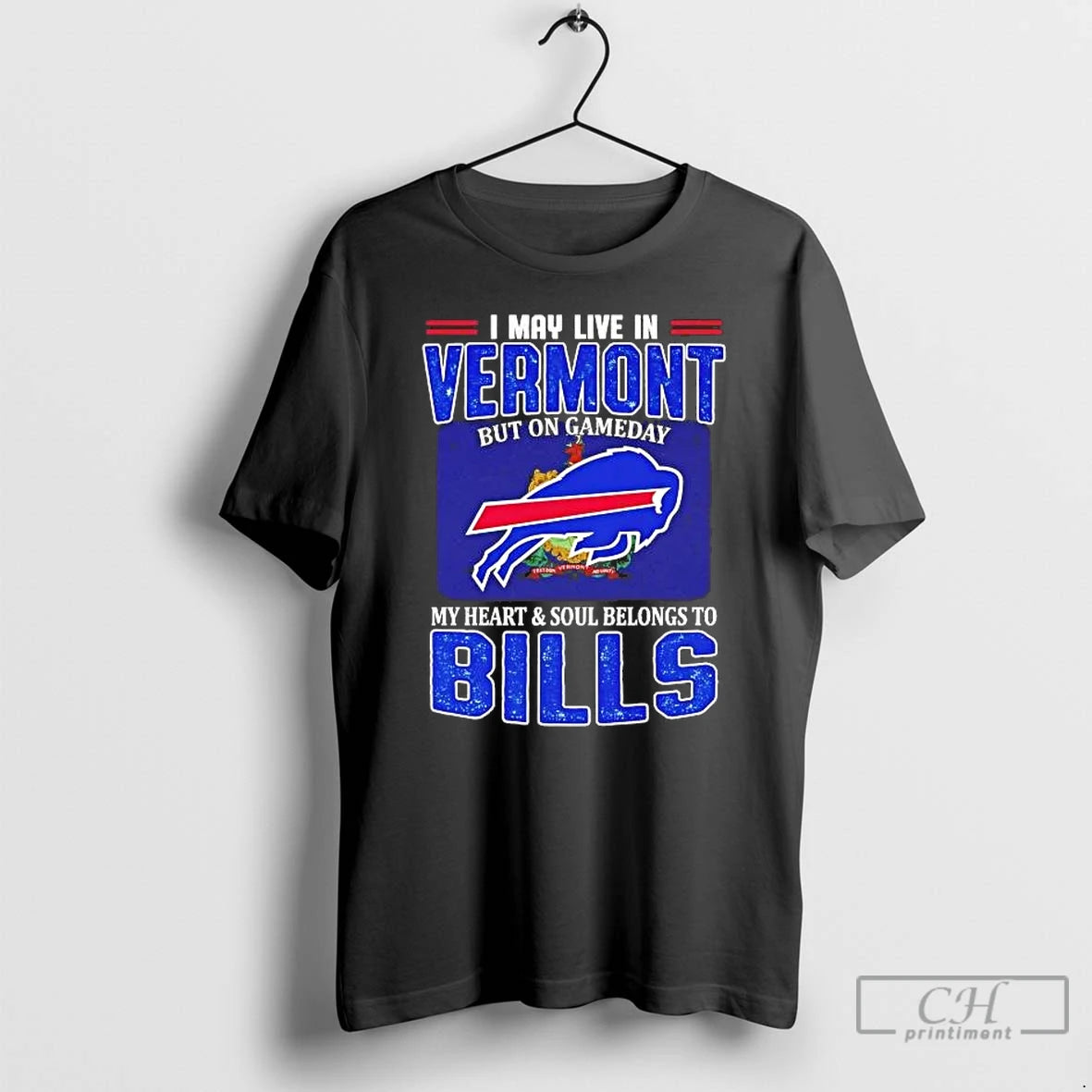 Premium I May Live In Vermont But On Gameday My Heart And Soul Belongs To