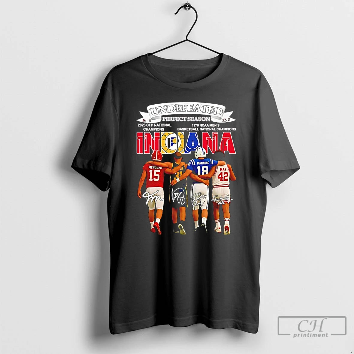 Premium Indiana City Sports Undefeated 16 0 And 32 0 Perfect Season Player Signatures
