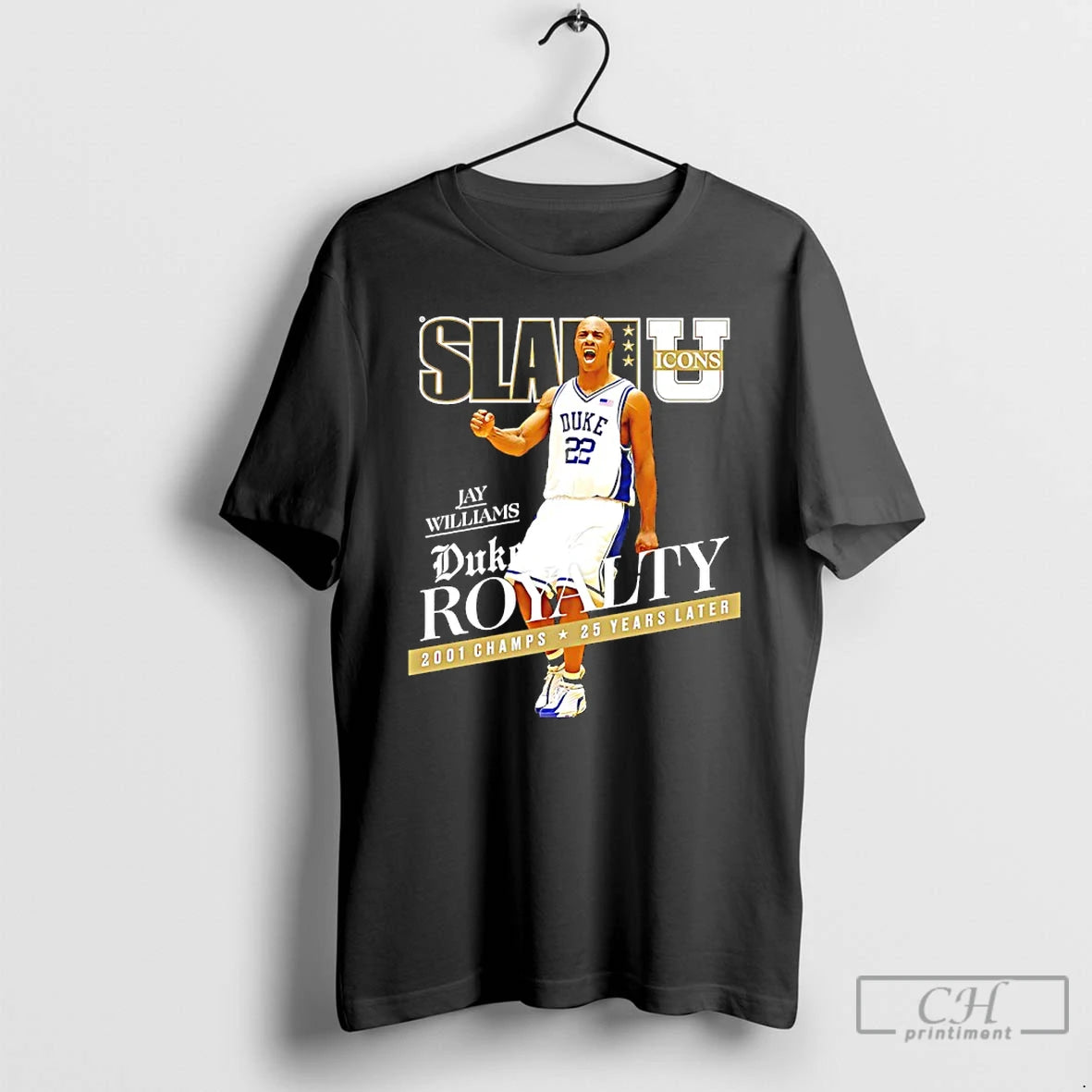 Premium Jay Williams Duke Royalty 2001 Champs 25 Years Later Slam Cover T Shirts Sweater