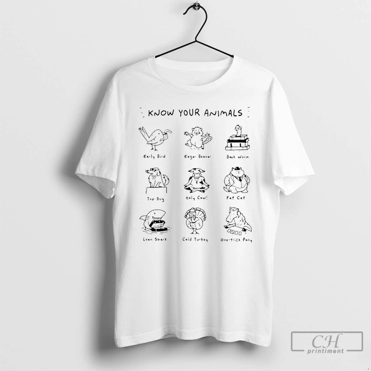 Premium Know Your Animals Early Bird Eager Beaver Bookworm Top Dog Meme T Shirts Sweater